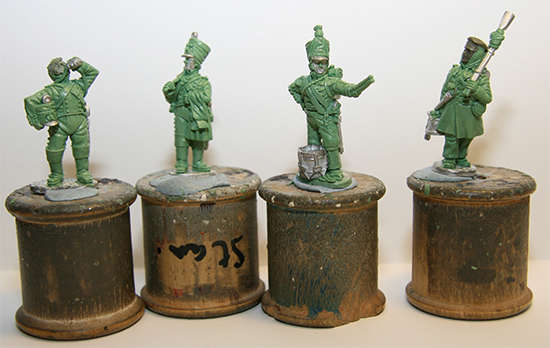 Greens of the BfK Limited Edition Figures: front view.
